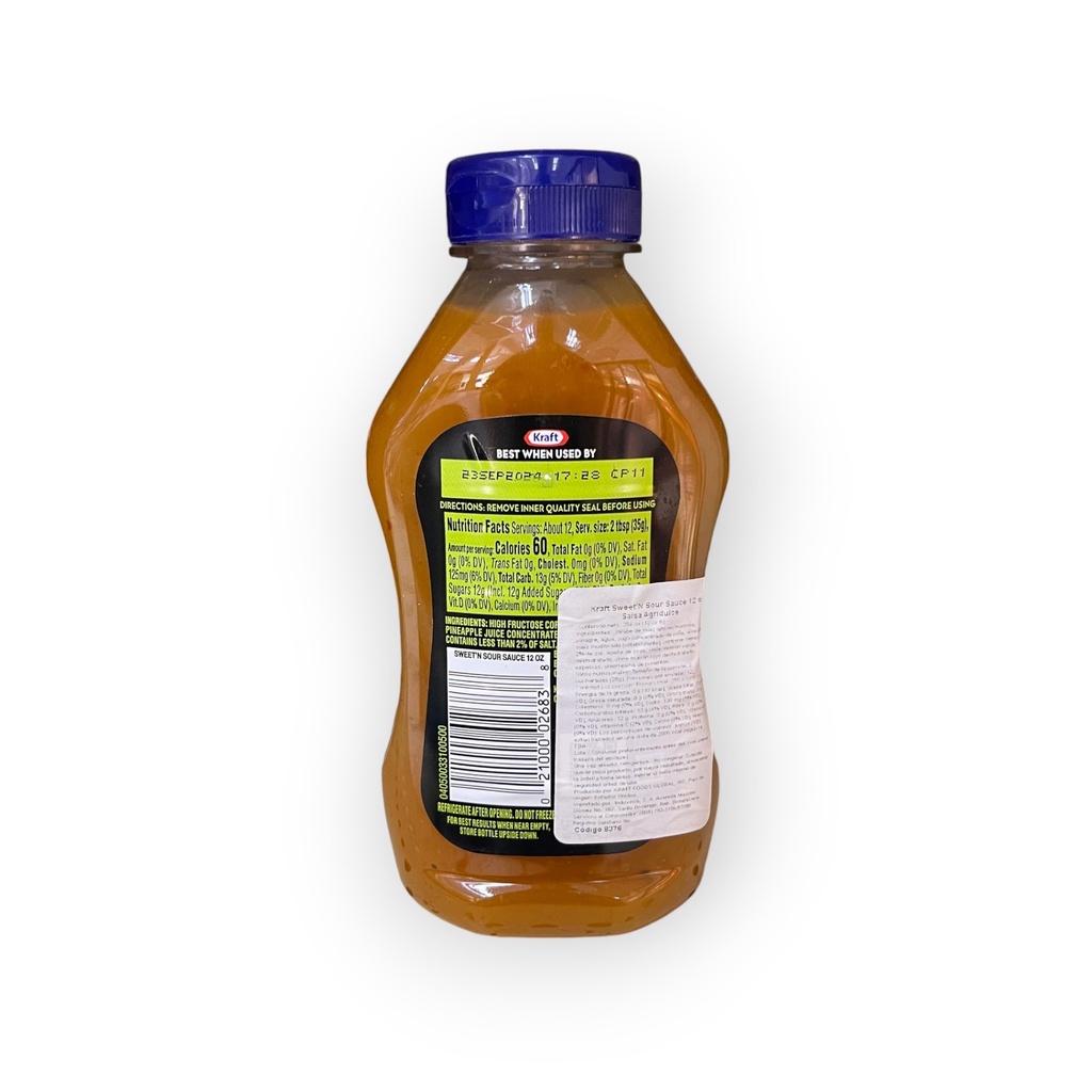 KRAFT SWEET & SOUR SAUCE 12 OZ