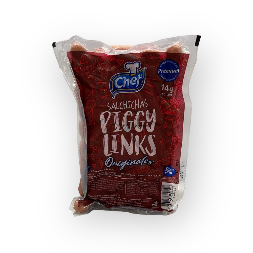 SALCHICHAS PIGGY LINKS PAQ-5LBS