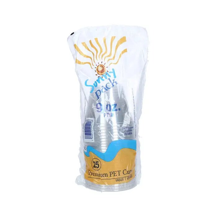 VASO BAJO PET 9 oz SUNNY PACK (PT9R 40/25)