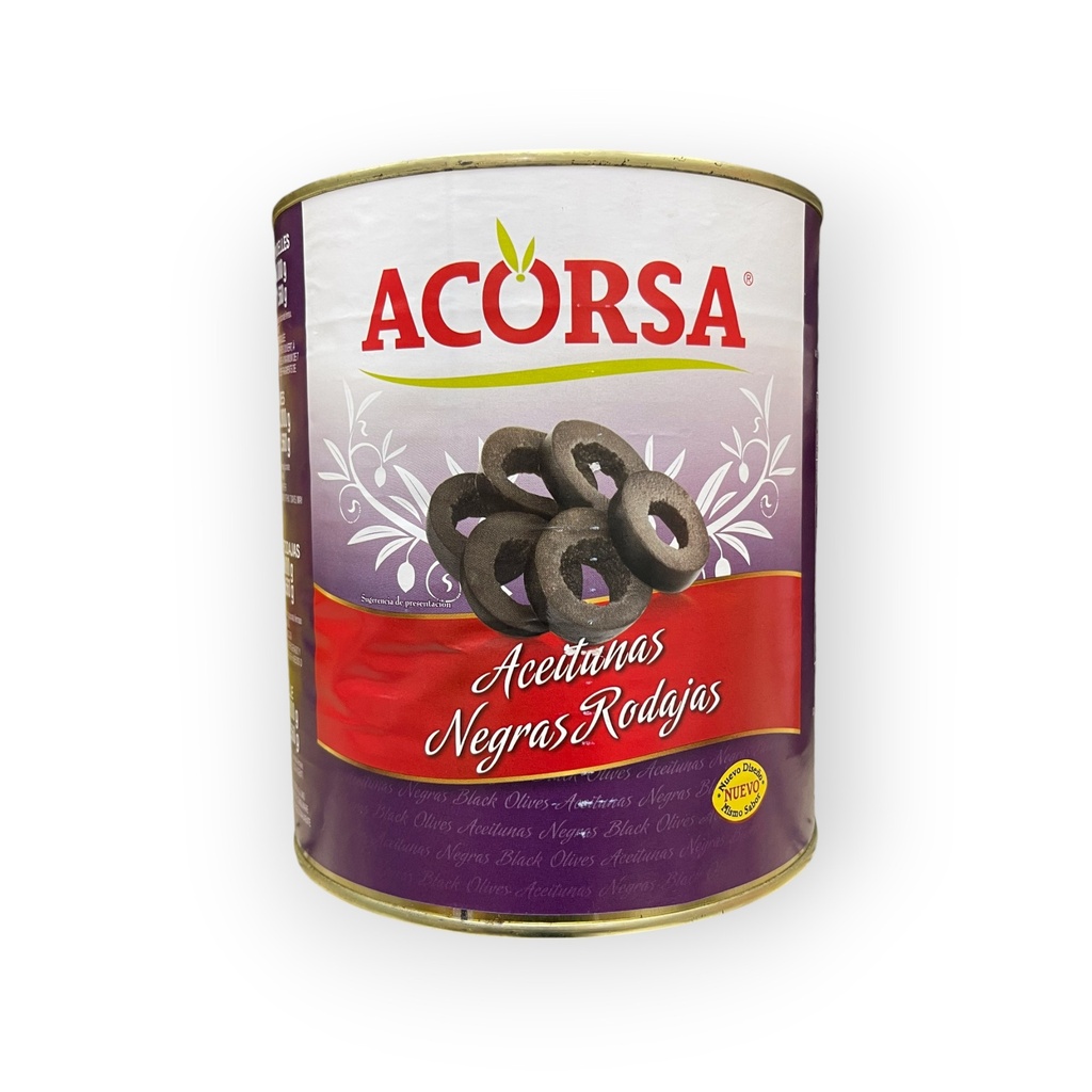 LATA ACEITUNA NEGRA ACORSA 3 KG