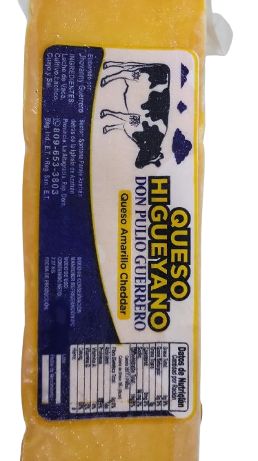 BARRA QUESO CHEDDAR HIGUEYANO