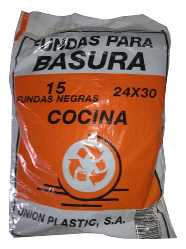 FUNDA BASURA COCINA 24X30 30/1