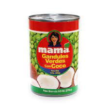 GUANDULES CON COCO MAMA 9.5 OZ