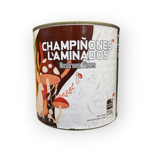 LATA CHAMPIÑONES LAMINADOS 3KG